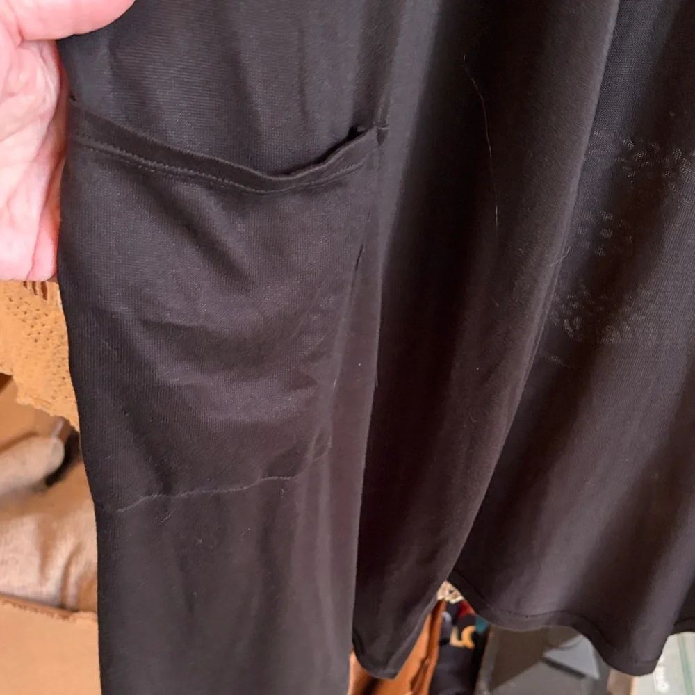 32 Degrees Long Black Women's Cardigan NWOT Size L/XL - Picture 4 of 7
